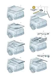2H6071691041 Volkswagen 1 Set Sill Pipes with Entry Step (Black 041)