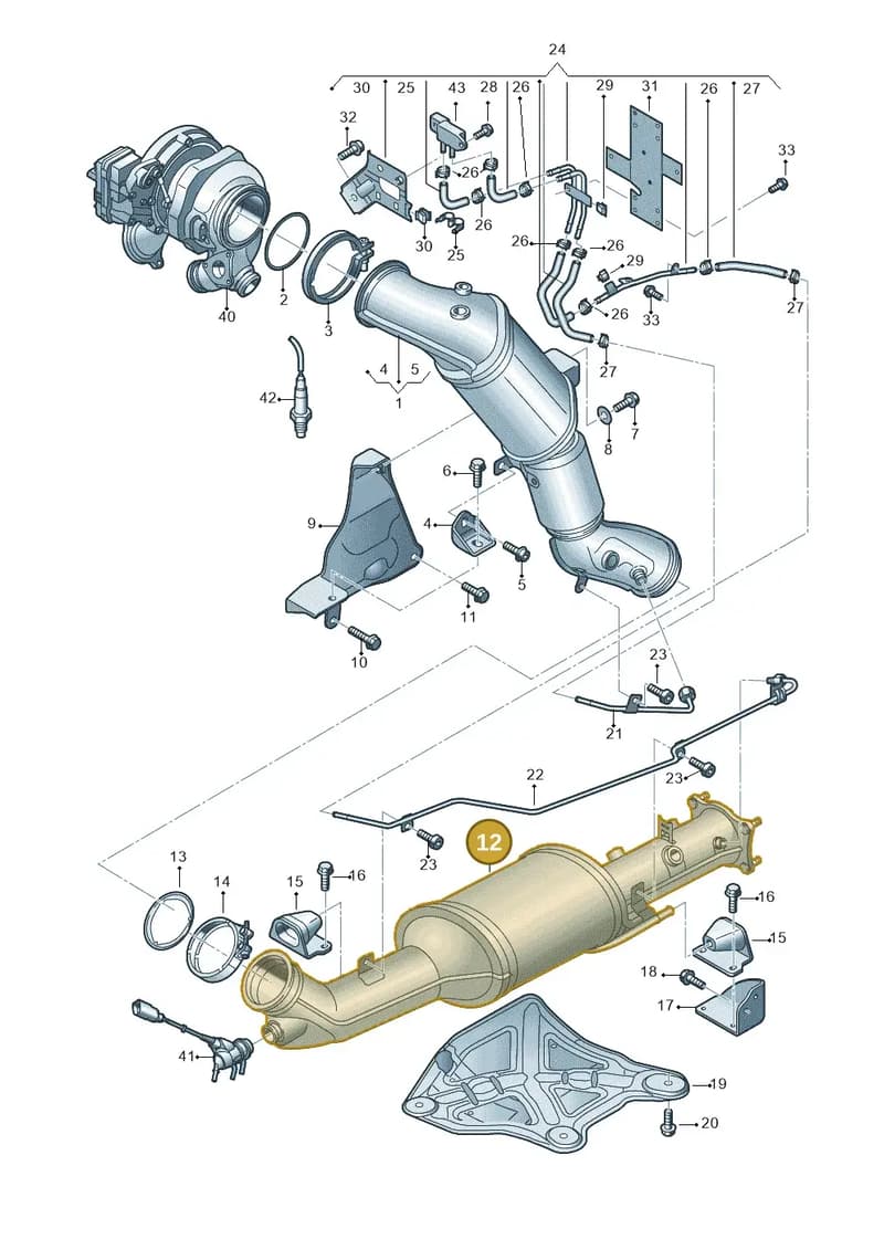 2H6254500X — Volkswagen Amarok (2022-) diagram 894253480, position 12