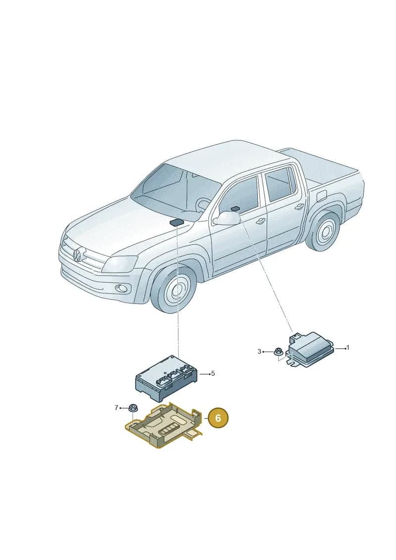 2H6927743 — Volkswagen Amarok (2022-) diagram 894927450, position 6