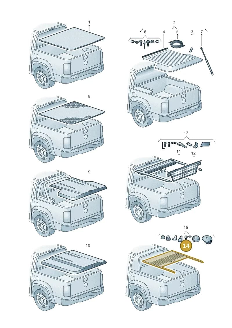 2H7071774GNP1 — Volkswagen Amarok (2016-2022) diagram 894071055, position 14