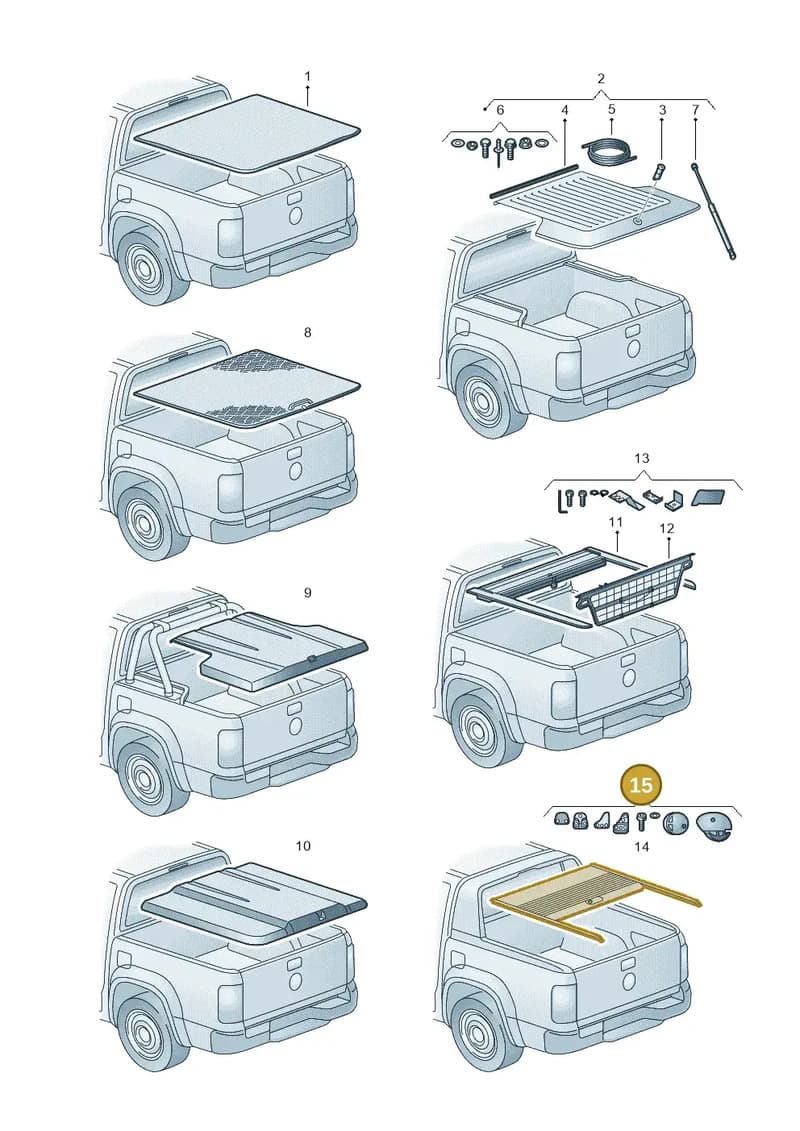 2H7071798B — Volkswagen Amarok (2022-2025) diagram 894071055, position 15