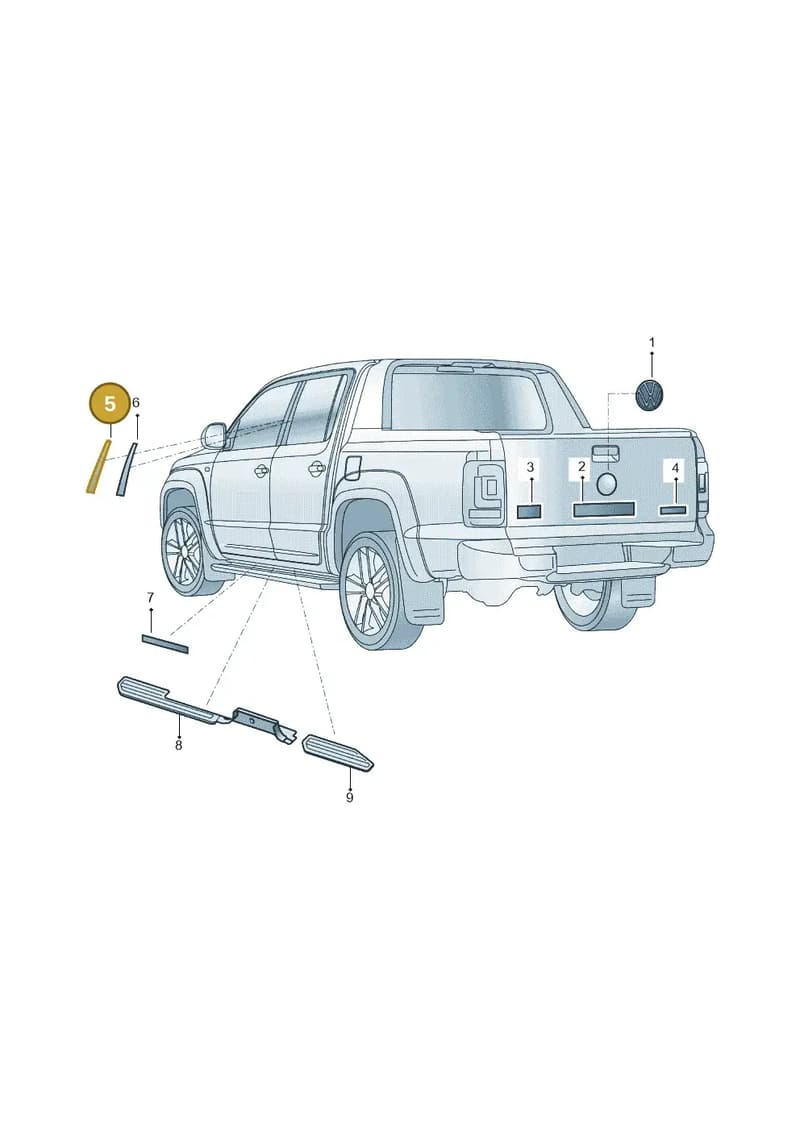2H7853310E — Volkswagen Amarok (2022-) diagram 2ha853085, position 5