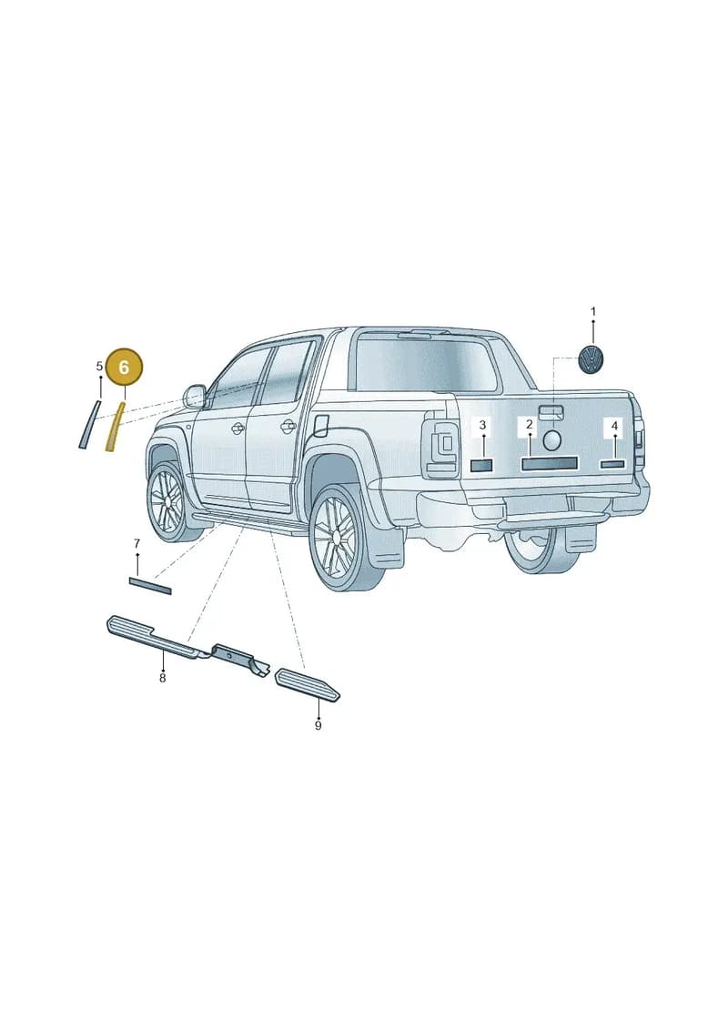 2H7853311C — Volkswagen Amarok (2022-) diagram 2ha853085, position 6