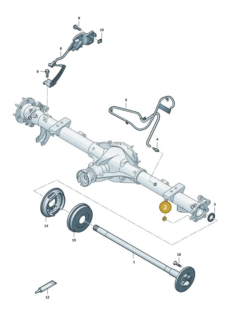 2HJ012256 — Volkswagen Amarok (2022-2025) diagram 2hb501100, position 2