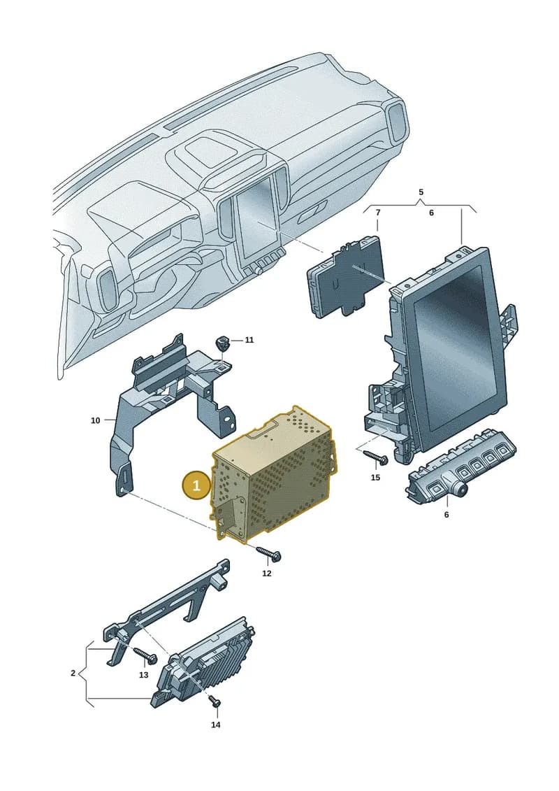 2HJ035195R — Volkswagen Amarok (2022-2025) diagram 2hb035100, position 1