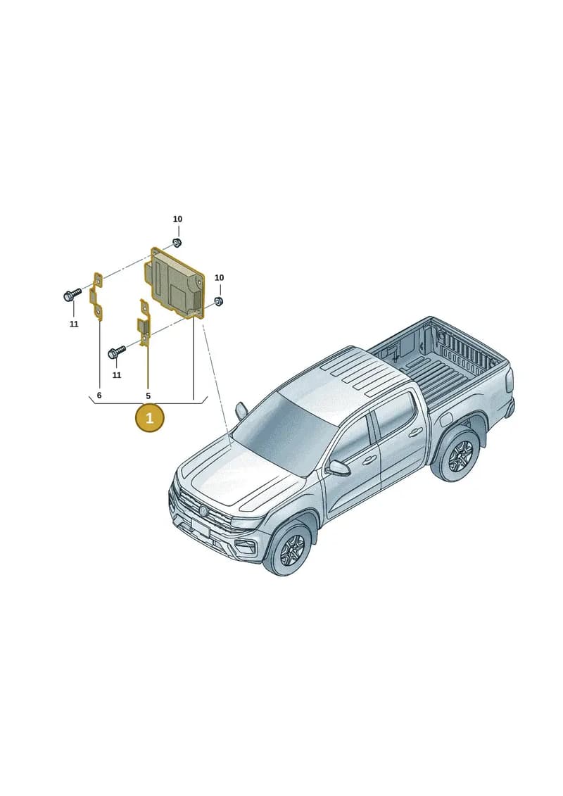 2HJ035285BF — Volkswagen Amarok (2022-2025) diagram 2hb035600, position 1