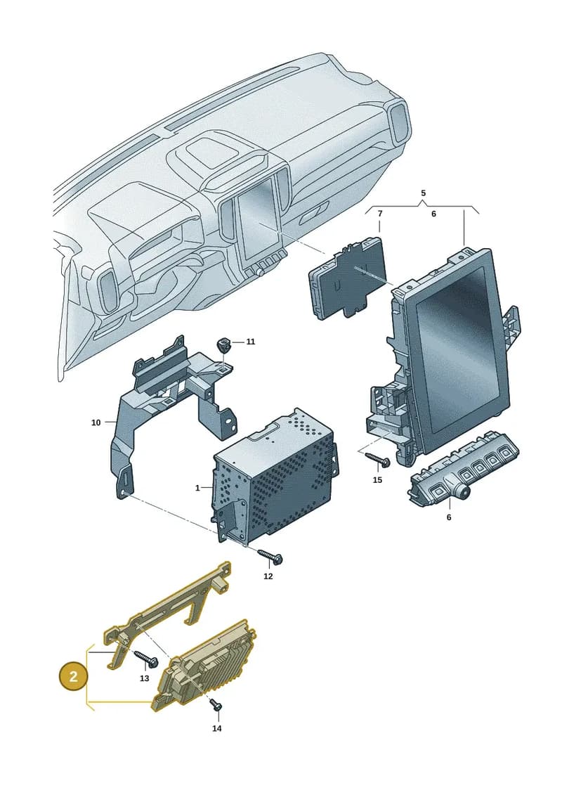 2HJ035820ER — Volkswagen Amarok (2022-2025) diagram 2hb035100, position 2