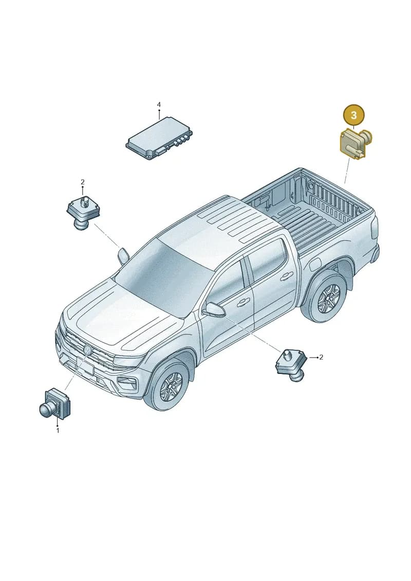 2HJ063511C — Volkswagen Amarok (2022-2025) diagram 2hb907125, position 3