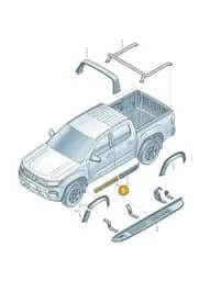 2HJ071328 Volkswagen Protective Strip for Door