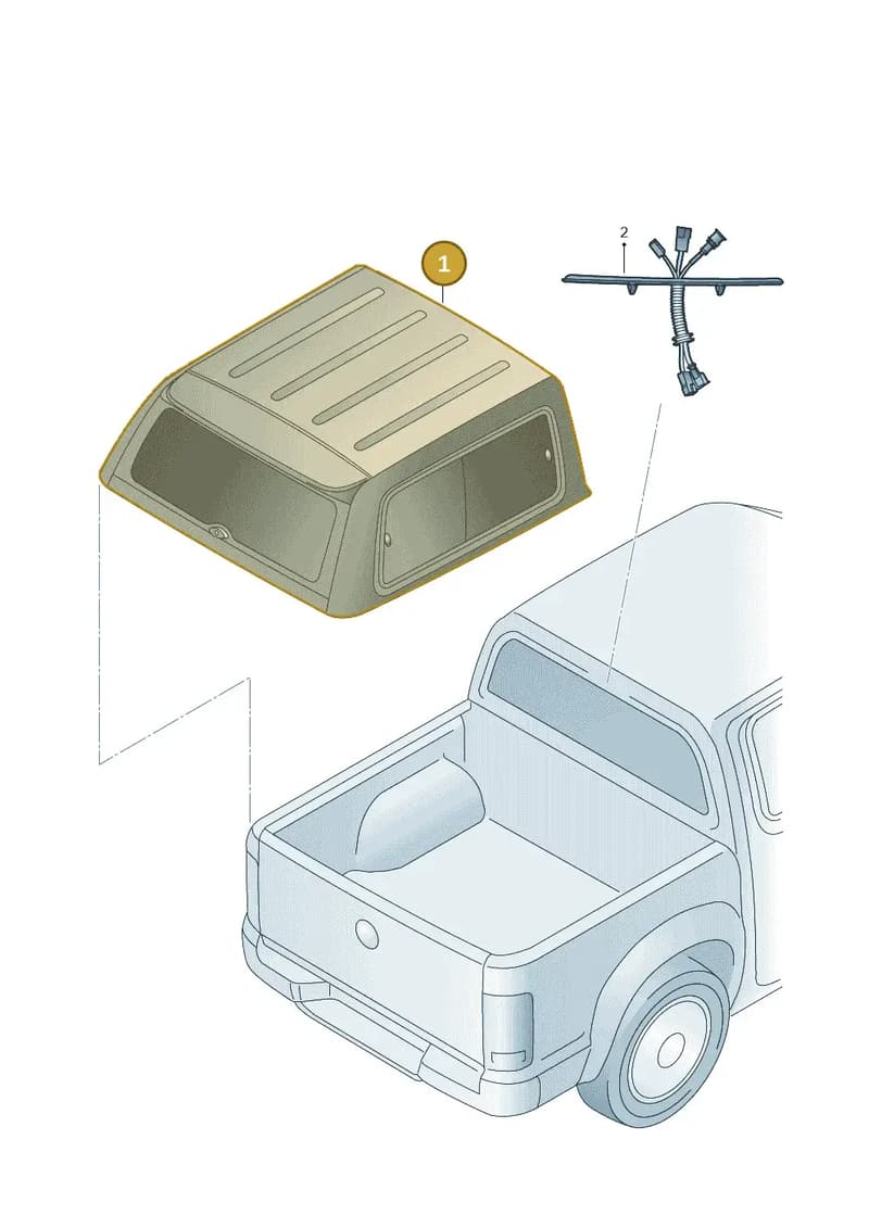 2HJ071776B2F9 — Volkswagen Amarok (2022-2025) diagram 894071077, position 1