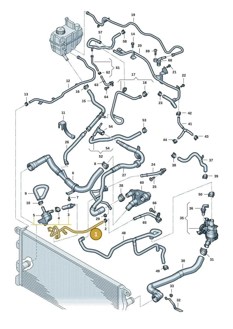 2HJ121055F — Volkswagen Amarok (2022-2025) diagram 2hb122000, position 1
