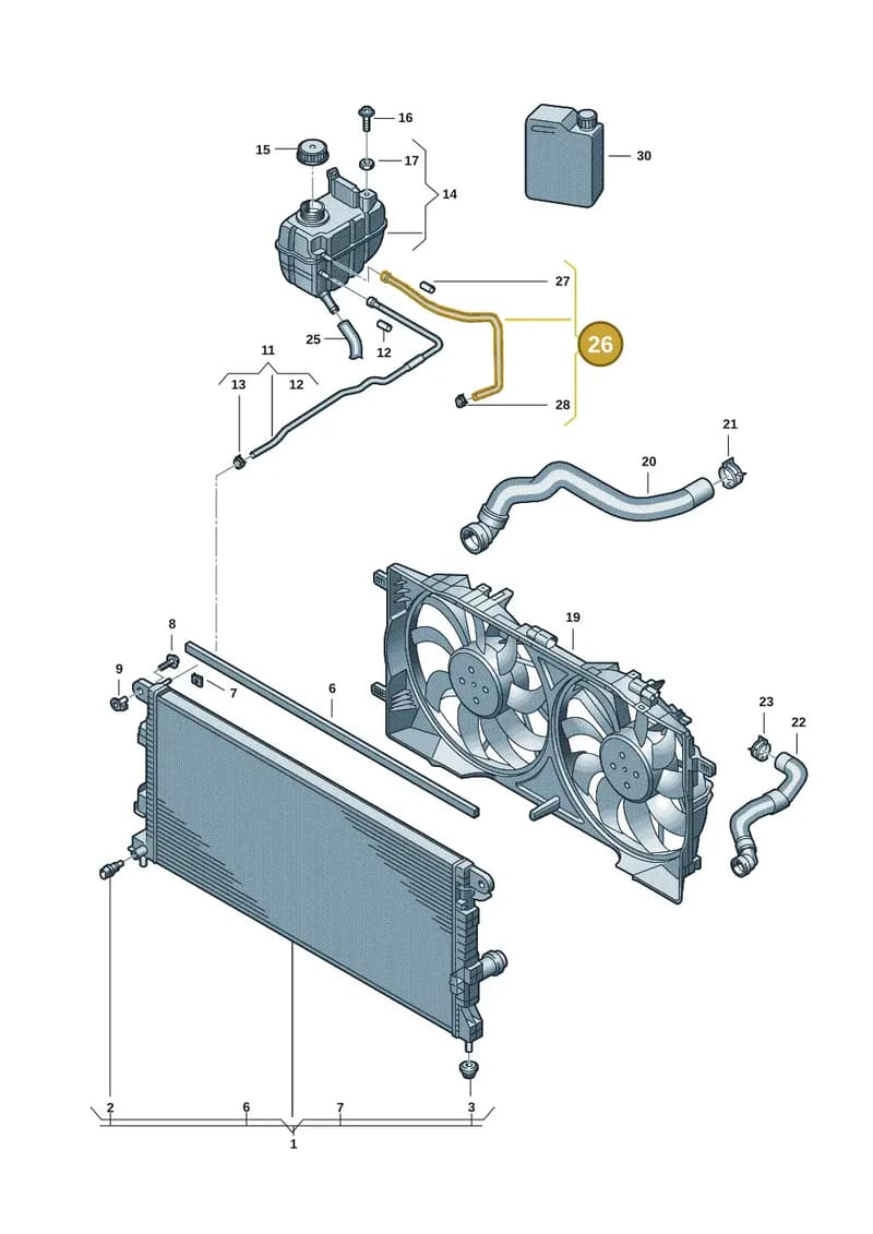 2HJ121057B — Volkswagen Amarok (2022-2025) diagram 2hb121420, position 26