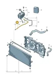 2HJ121064B Volkswagen Coolant Pipe