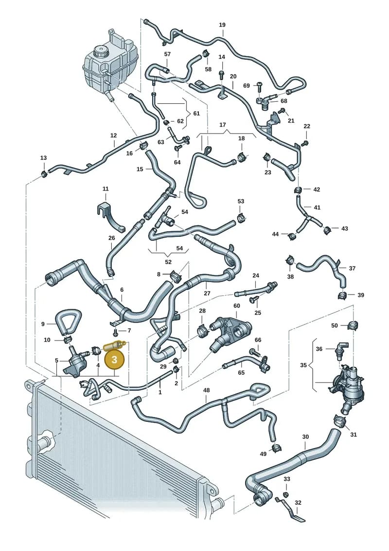 2HJ121123A — Volkswagen Amarok (2022-2025) diagram 2hb122000, position 3