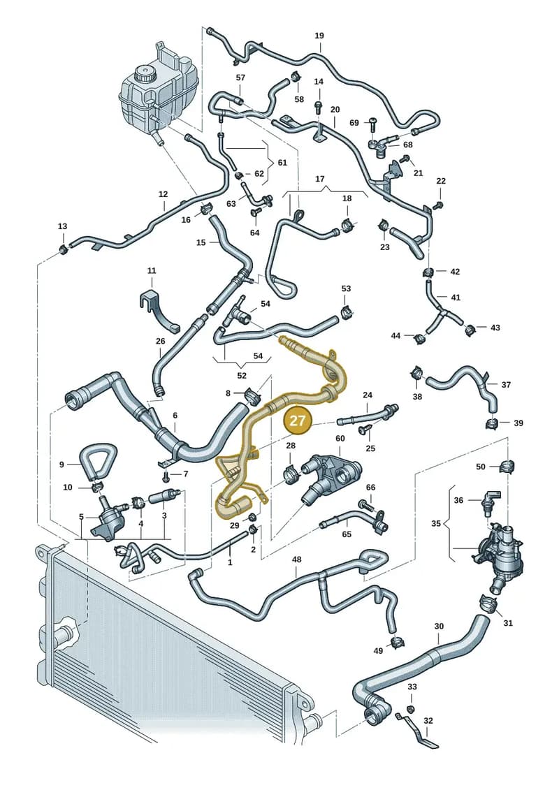 2HJ121140E — Volkswagen Amarok (2022-2025) diagram 2hb122000, position 27