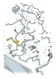 2HJ122051J Volkswagen Coolant Pipe