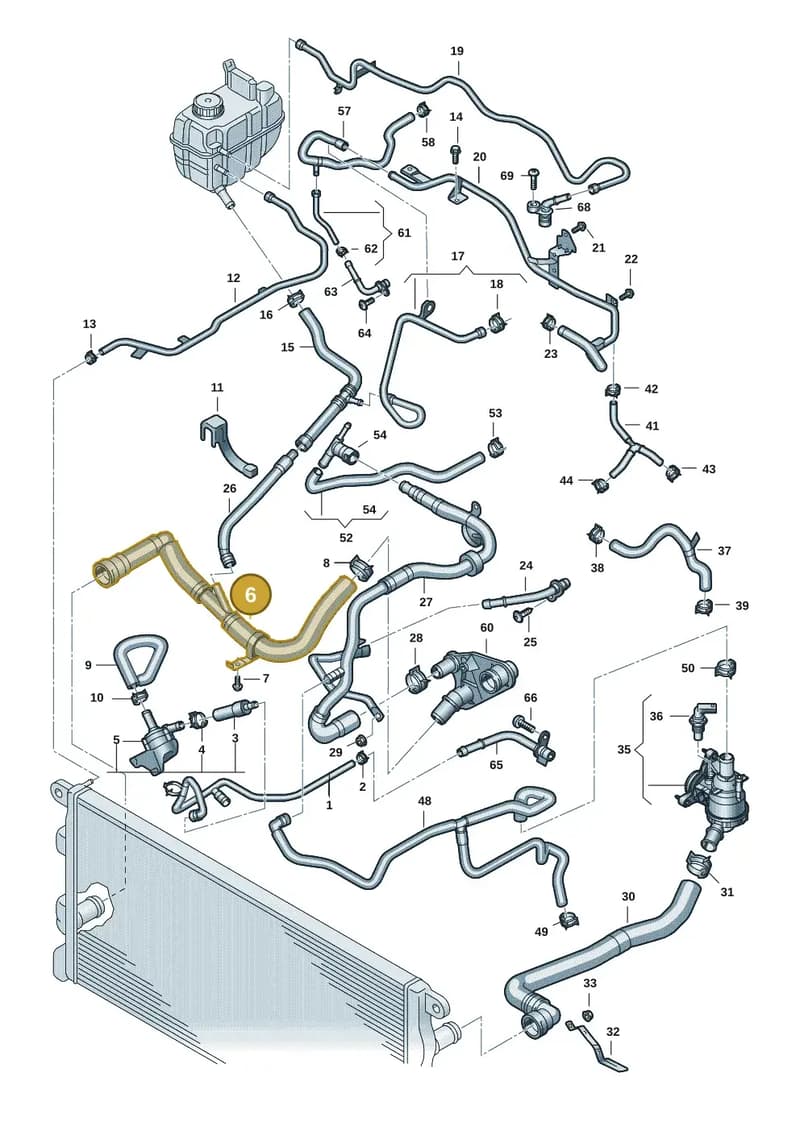 2HJ122051J — Volkswagen Amarok (2022-2025) diagram 2hb122000, position 6