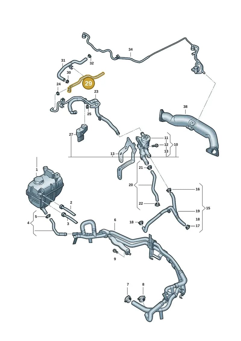 2HJ122056 — Volkswagen Amarok (2022-2025) diagram 2hb121430, position 29