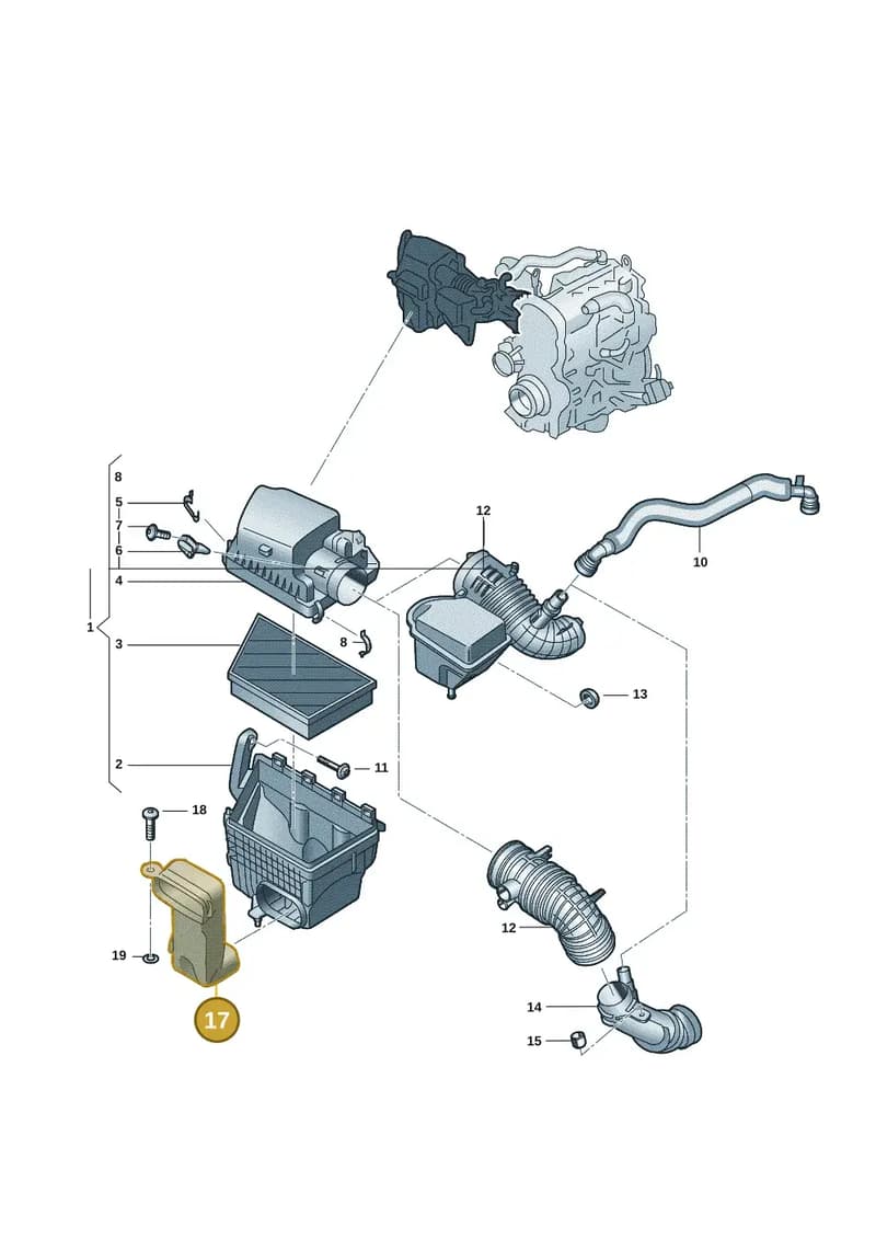 2HJ129665A — Volkswagen Amarok (2022-2025) diagram 2hb129300, position 17