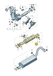 2HJ131813K Volkswagen Catalytic Converter