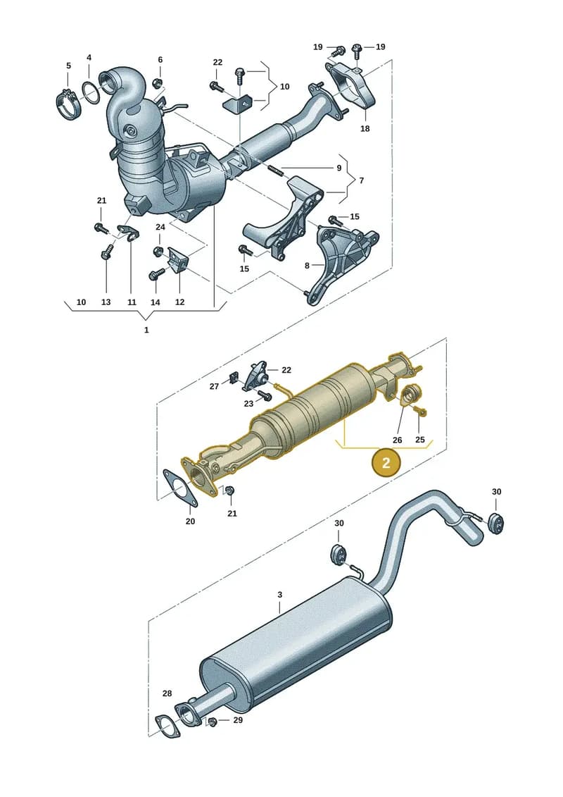 2HJ131813K — Volkswagen Amarok (2022-2025) diagram 2hb253270, position 2