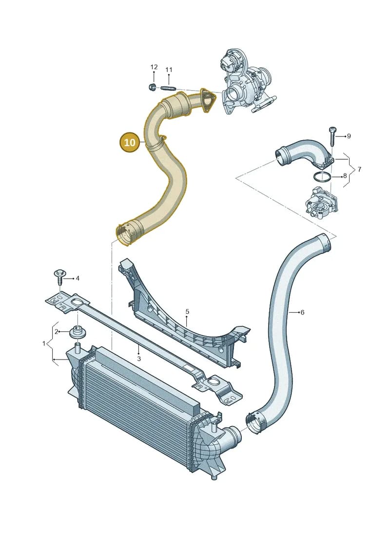 2HJ145822C — Volkswagen Amarok (2022-2025) diagram 2hb145601, position 10