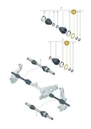 2HJ407179 Volkswagen Securing Ring