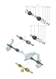 2HJ407271 Volkswagen Drive Shaft