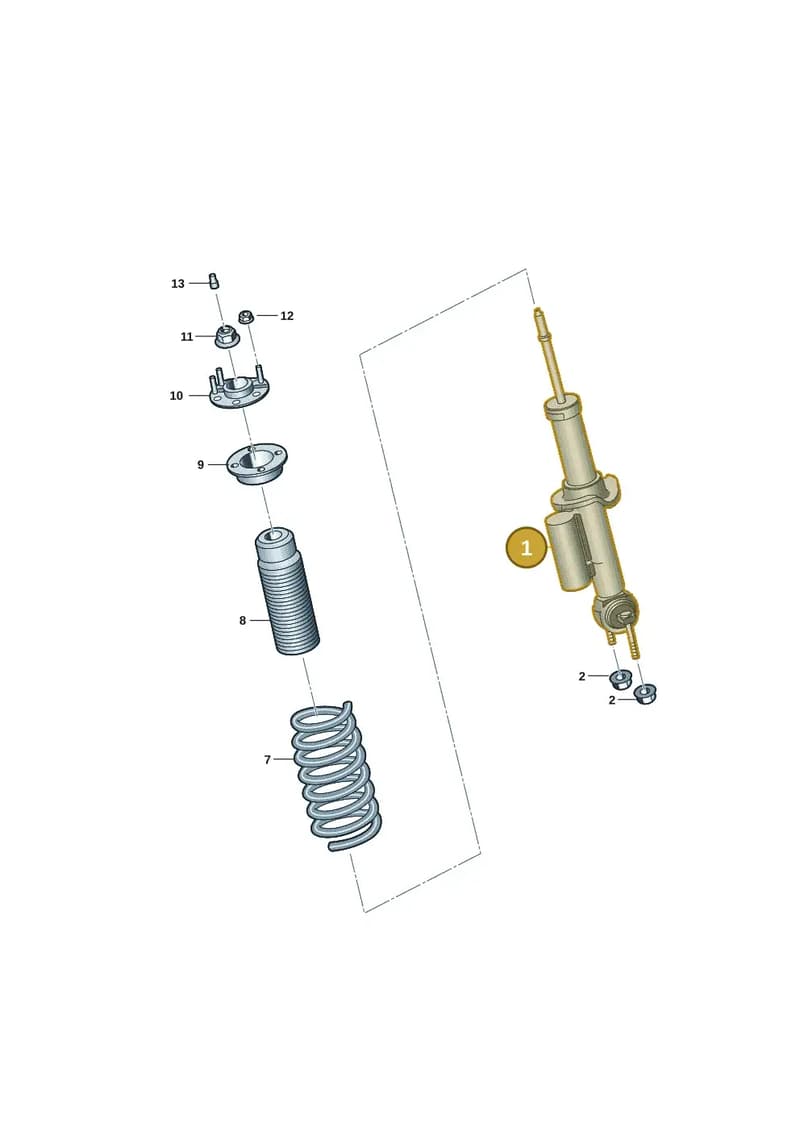 2HJ413031AS — Volkswagen Amarok (2022-2025) diagram 2hb411410, position 1