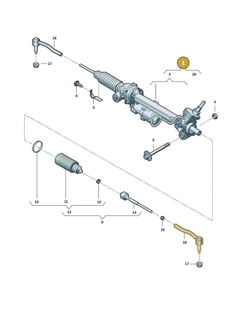 2HJ423051AN — Volkswagen Amarok (2022-2025) diagram 2hb423350, position 1