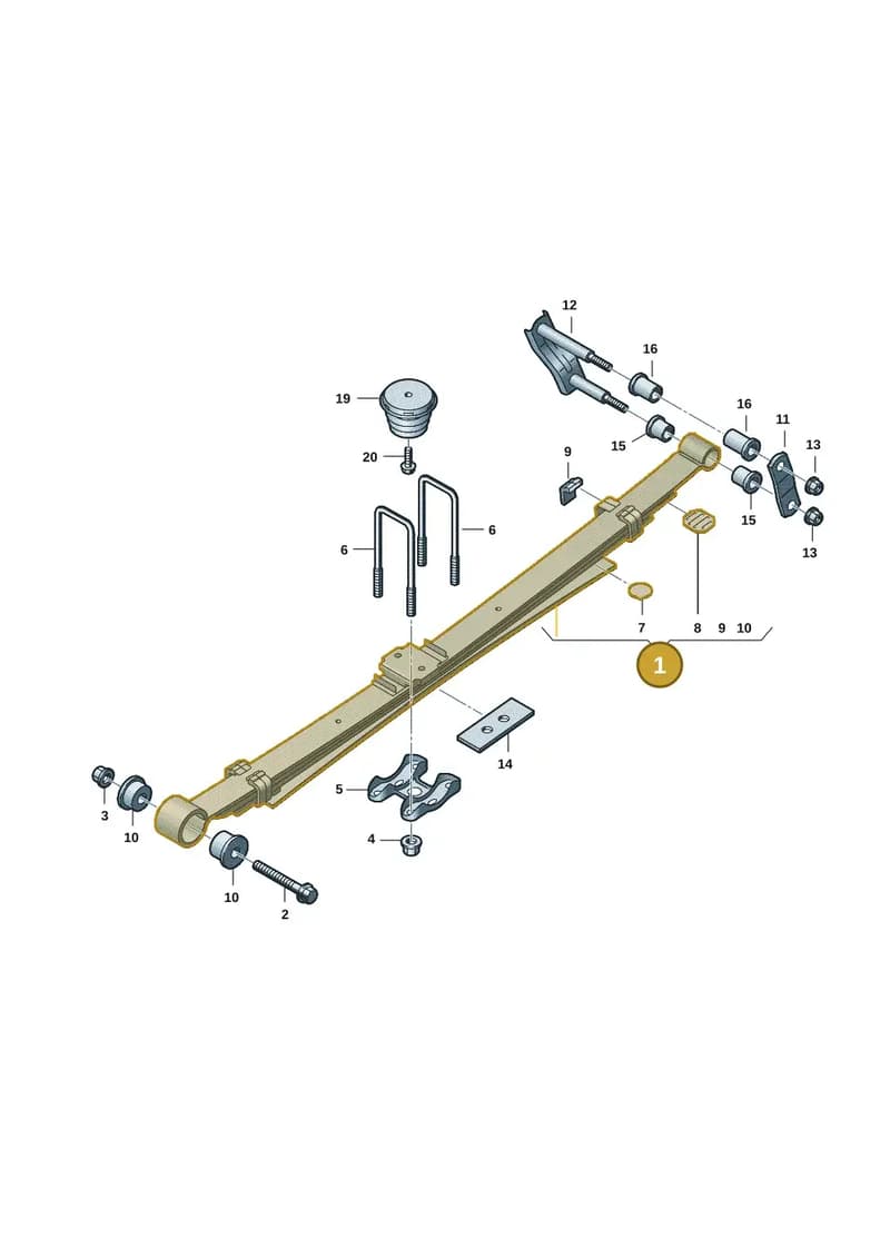 2HJ511115T — Volkswagen Amarok (2022-2025) diagram 2hb511500, position 1