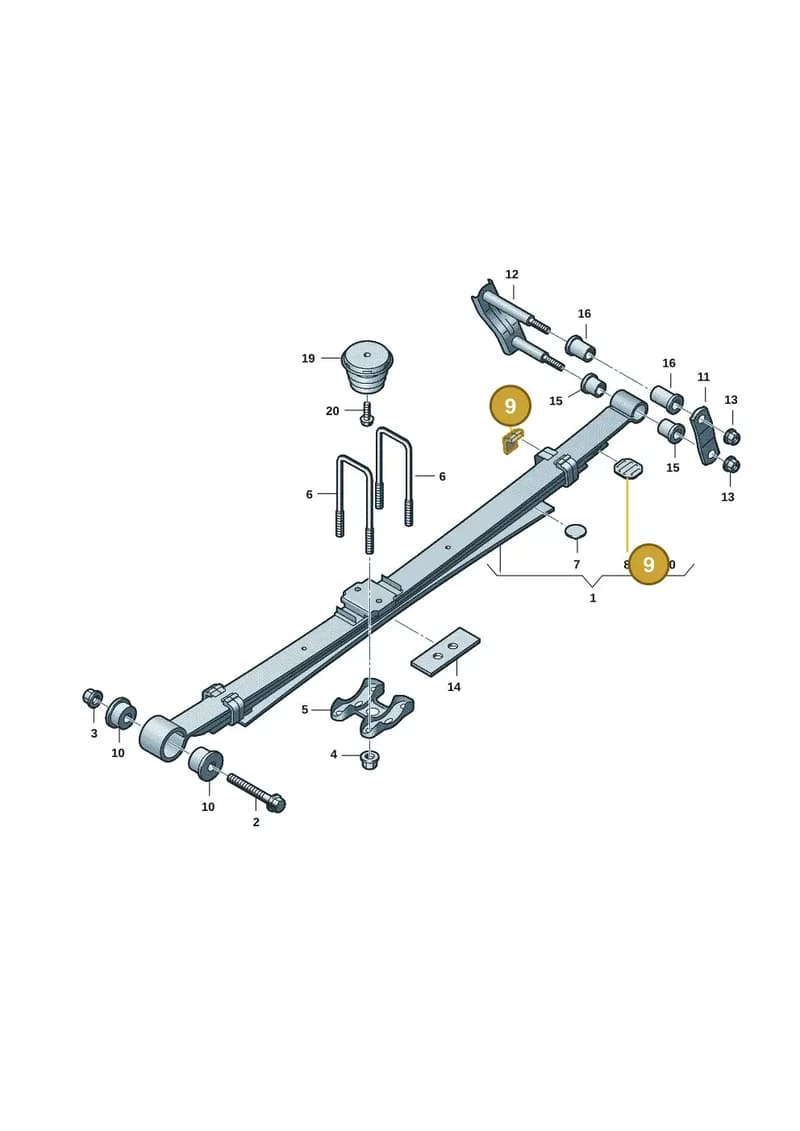 2HJ511313A — Volkswagen Amarok (2022-2025) diagram 2hb511500, position 9