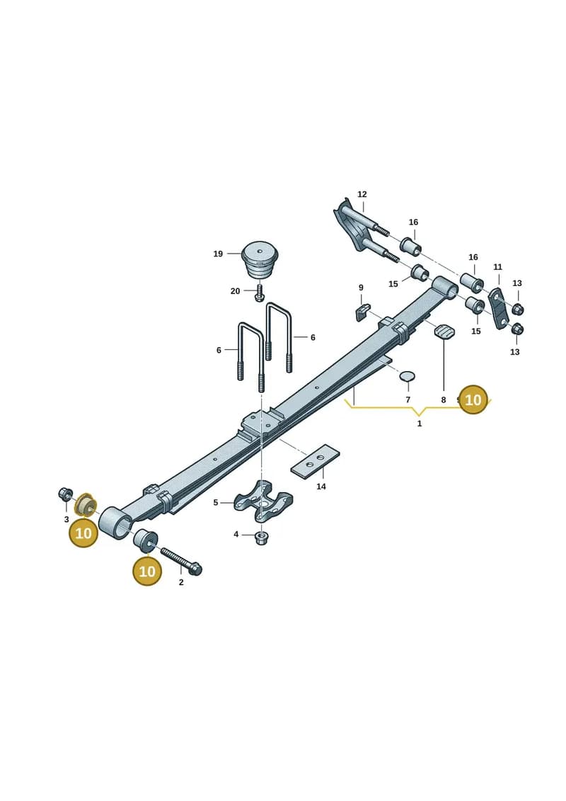 2HJ511326 — Volkswagen Amarok (2022-2025) diagram 2hb511500, position 10