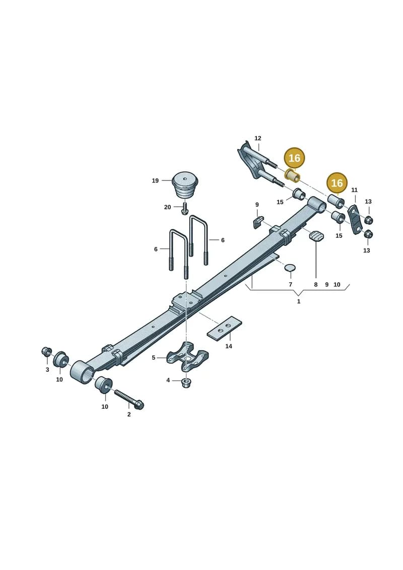 2HJ513353B — Volkswagen Amarok (2022-2025) diagram 2hb511500, position 16