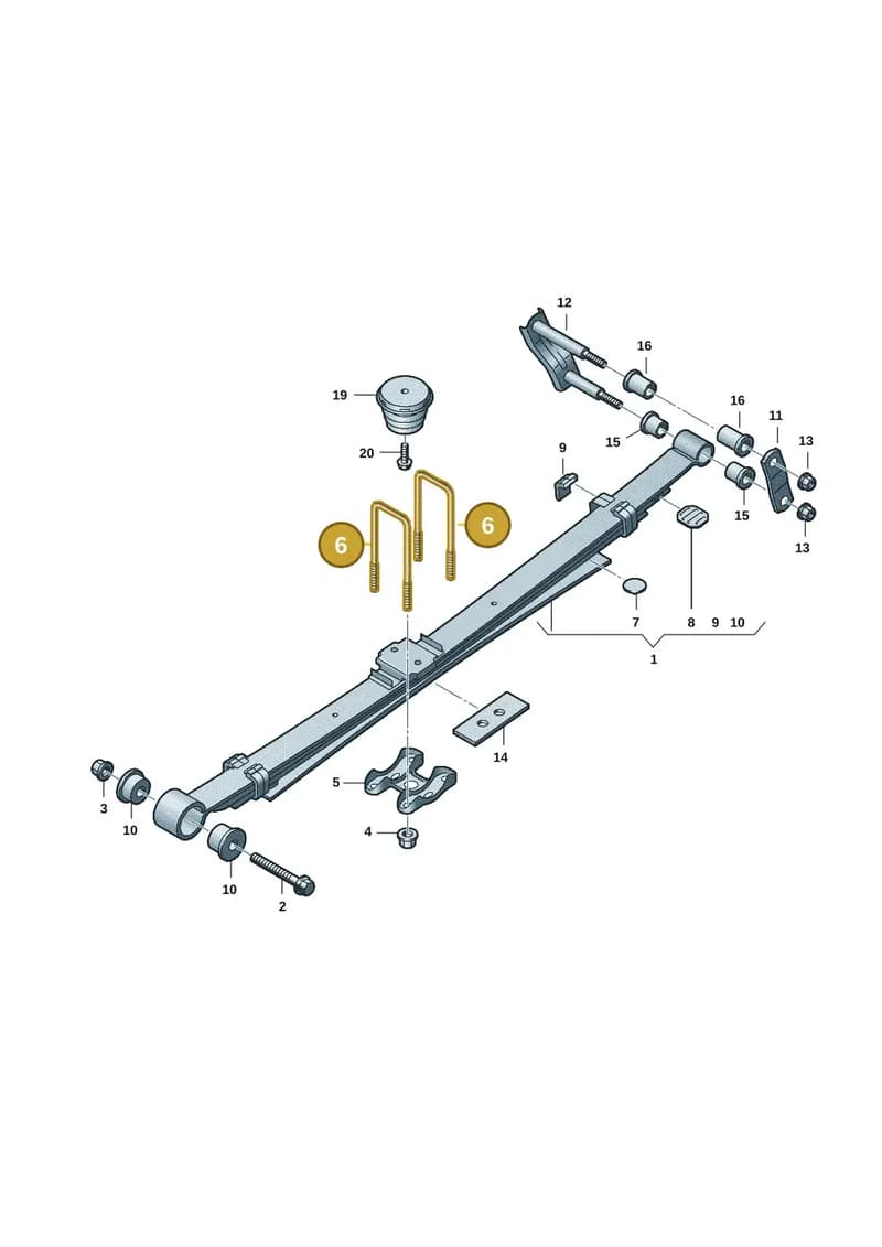 2HJ599173A — Volkswagen Amarok (2022-2025) diagram 2hb511500, position 6