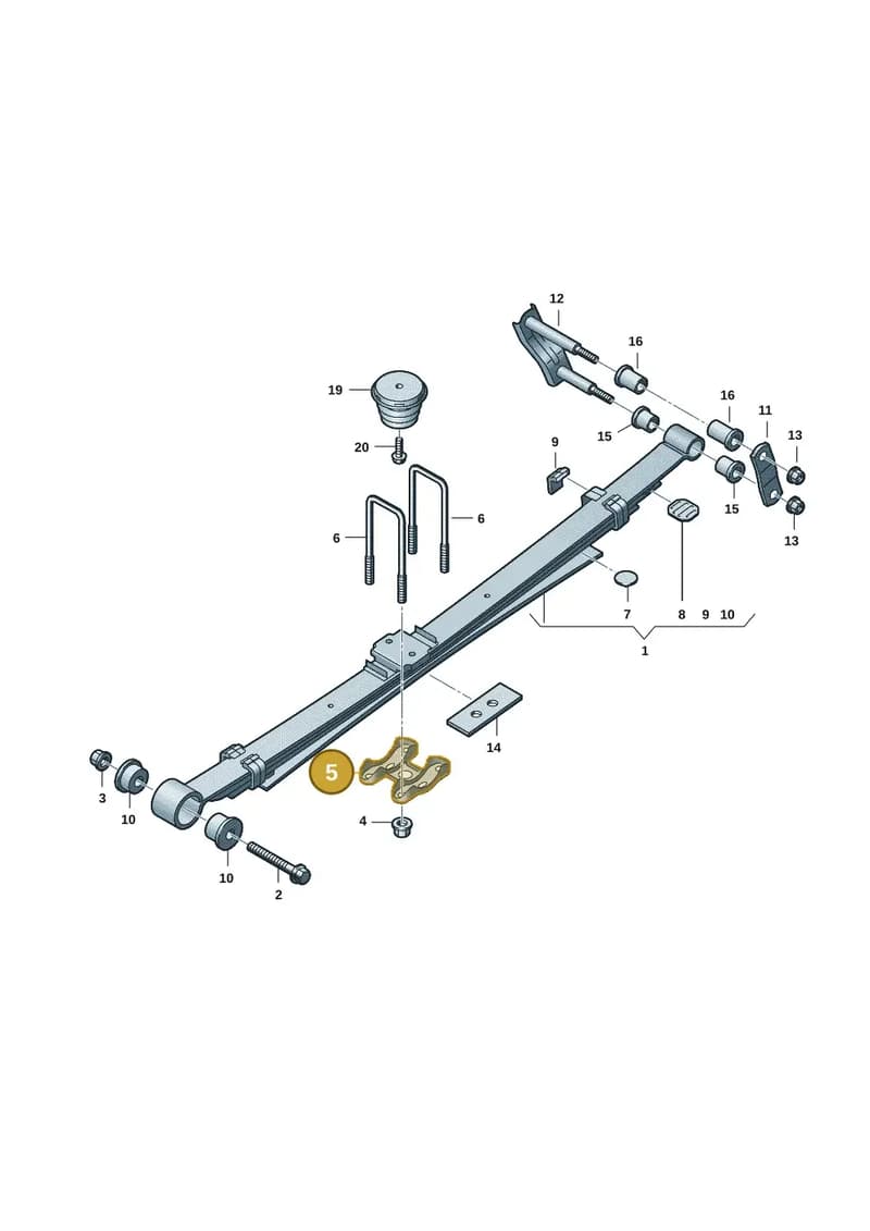 2HJ599175 — Volkswagen Amarok (2022-2025) diagram 2hb511500, position 5