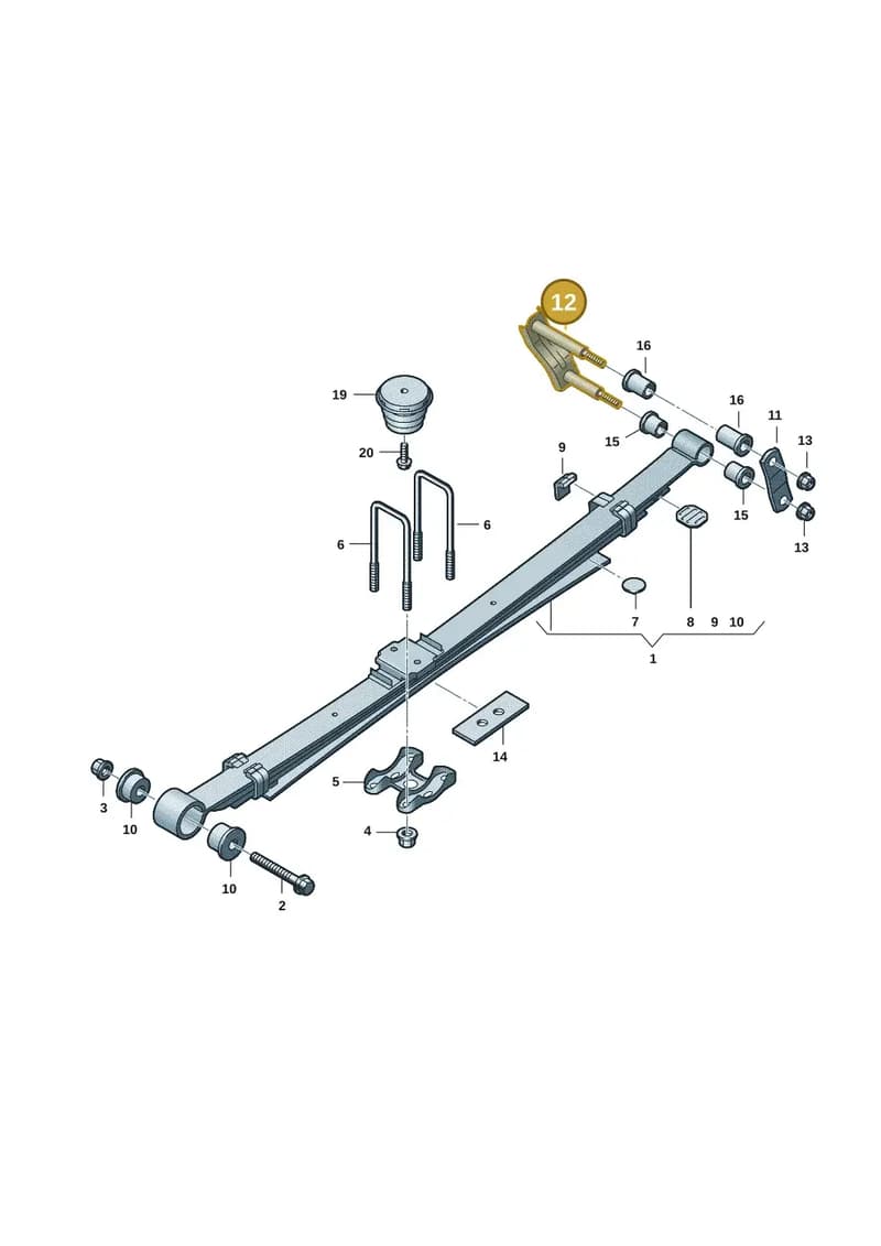 2HJ599193 — Volkswagen Amarok (2022-2025) diagram 2hb511500, position 12