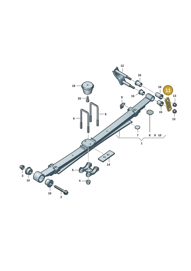 2HJ599195 — Volkswagen Amarok (2022-2025) diagram 2hb511500, position 11