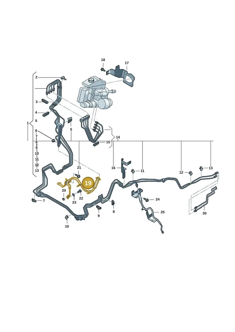 2HJ611701N — Volkswagen Amarok (2022-2025) diagram 2hb611020, position 19