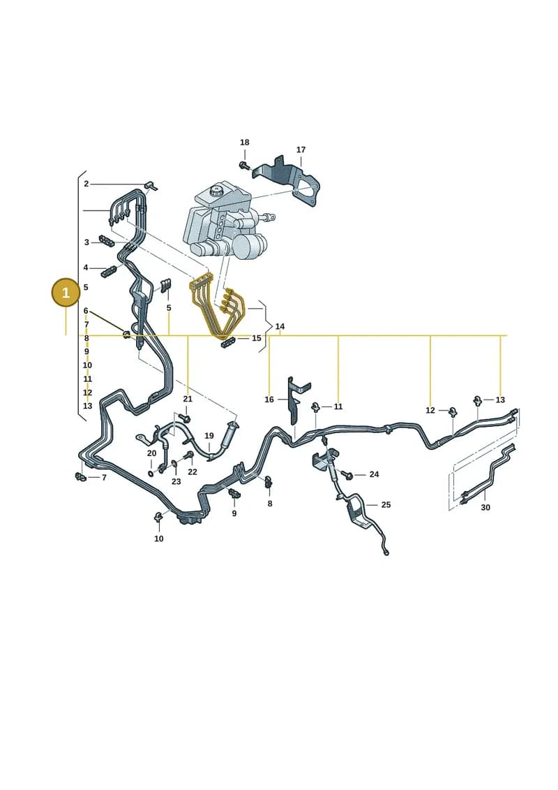 2HJ611764AB — Volkswagen Amarok (2022-2025) diagram 2hb611020, position 1