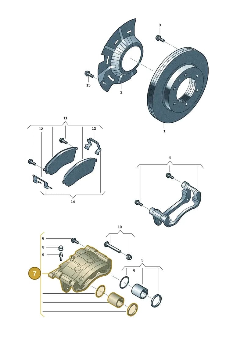 2HJ615123D — Volkswagen Amarok (2022-2025) diagram 2hb615000, position 7
