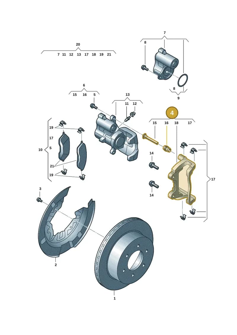 2HJ615425E — Volkswagen Amarok (2022-2025) diagram 2hb615510, position 4