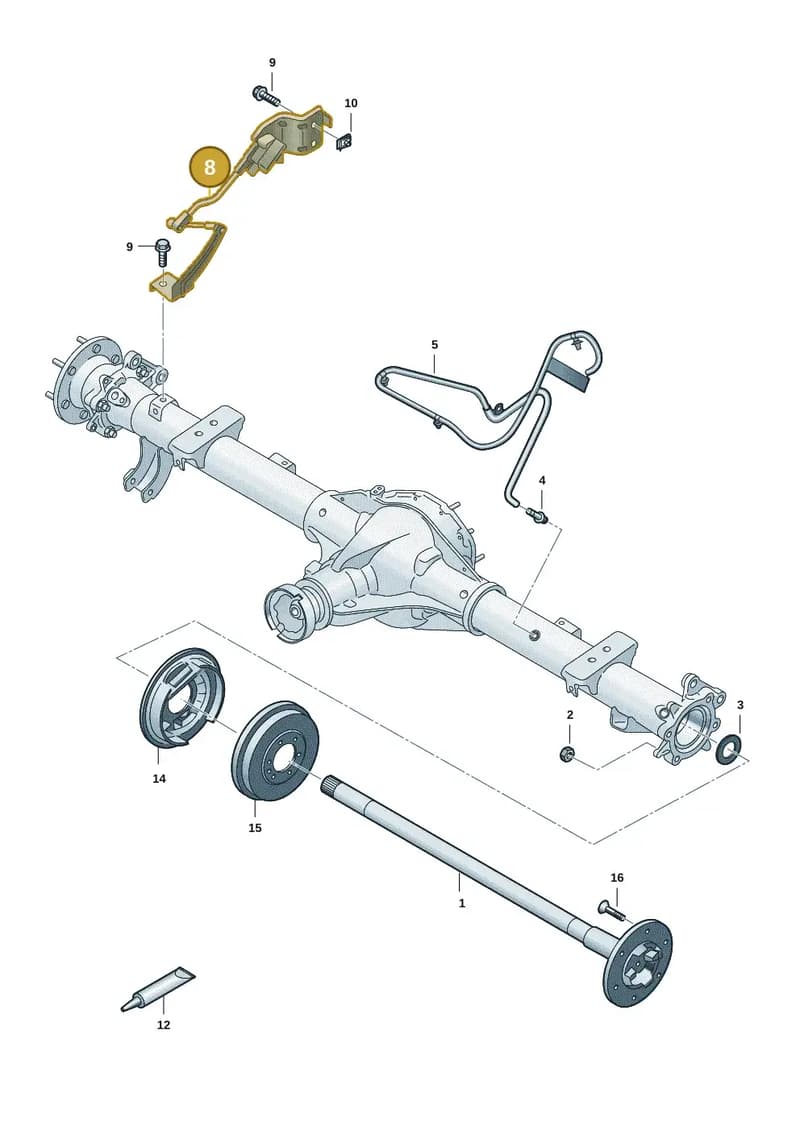 2HJ616571C — Volkswagen Amarok (2022-2025) diagram 2hb501100, position 8