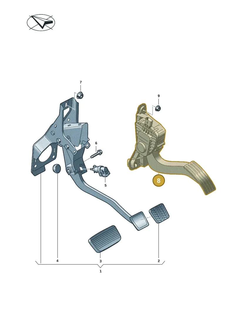 2HJ721603 — Volkswagen Amarok (2022-2025) diagram 2hb721500, position 8