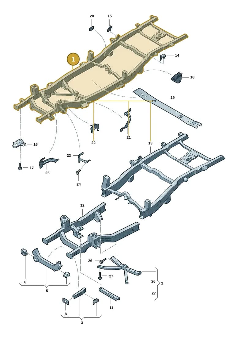 2HJ803017CP — Volkswagen Amarok (2022-2025) diagram 2hb803010, position 1