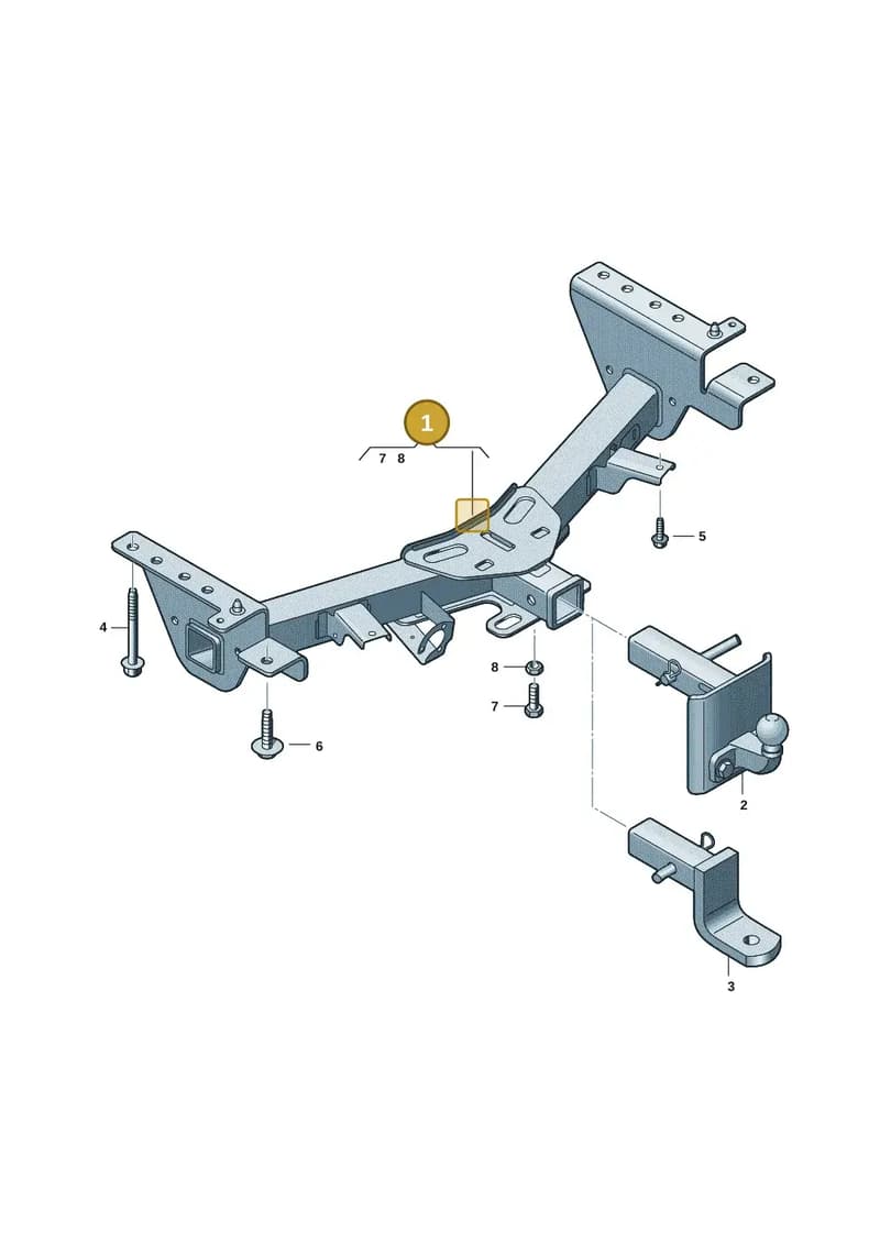 2HJ803881B — Volkswagen Amarok (2022-2025) diagram 2hb804050, position 1