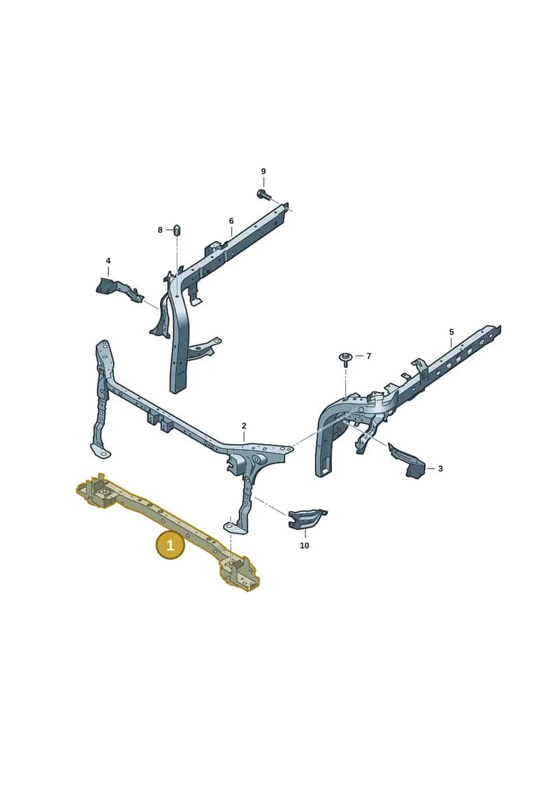 2HJ805525A — Volkswagen Amarok (2022-2025) diagram 2hb805000, position 1