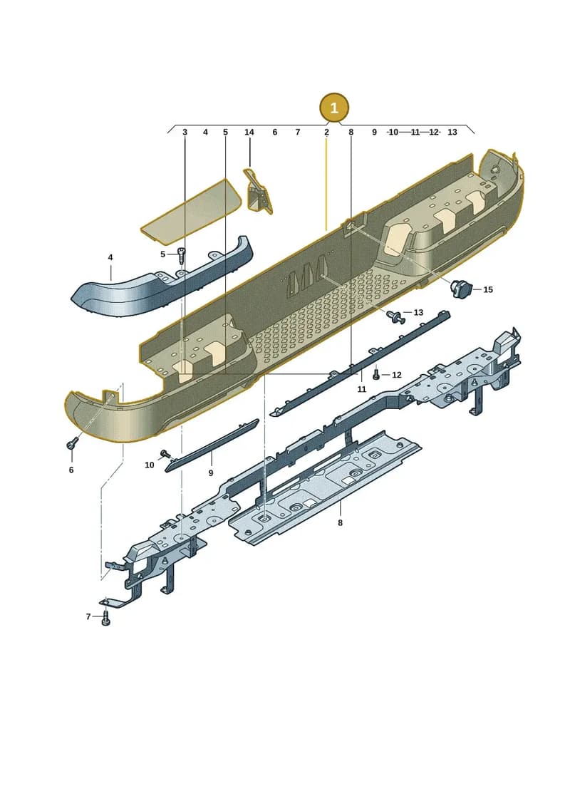 2HJ807417GCO25 — Volkswagen Amarok (2022-2025) diagram 2hb807060, position 1