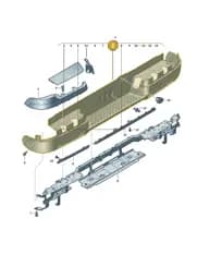2HJ807421K Volkswagen Bumper Cover
