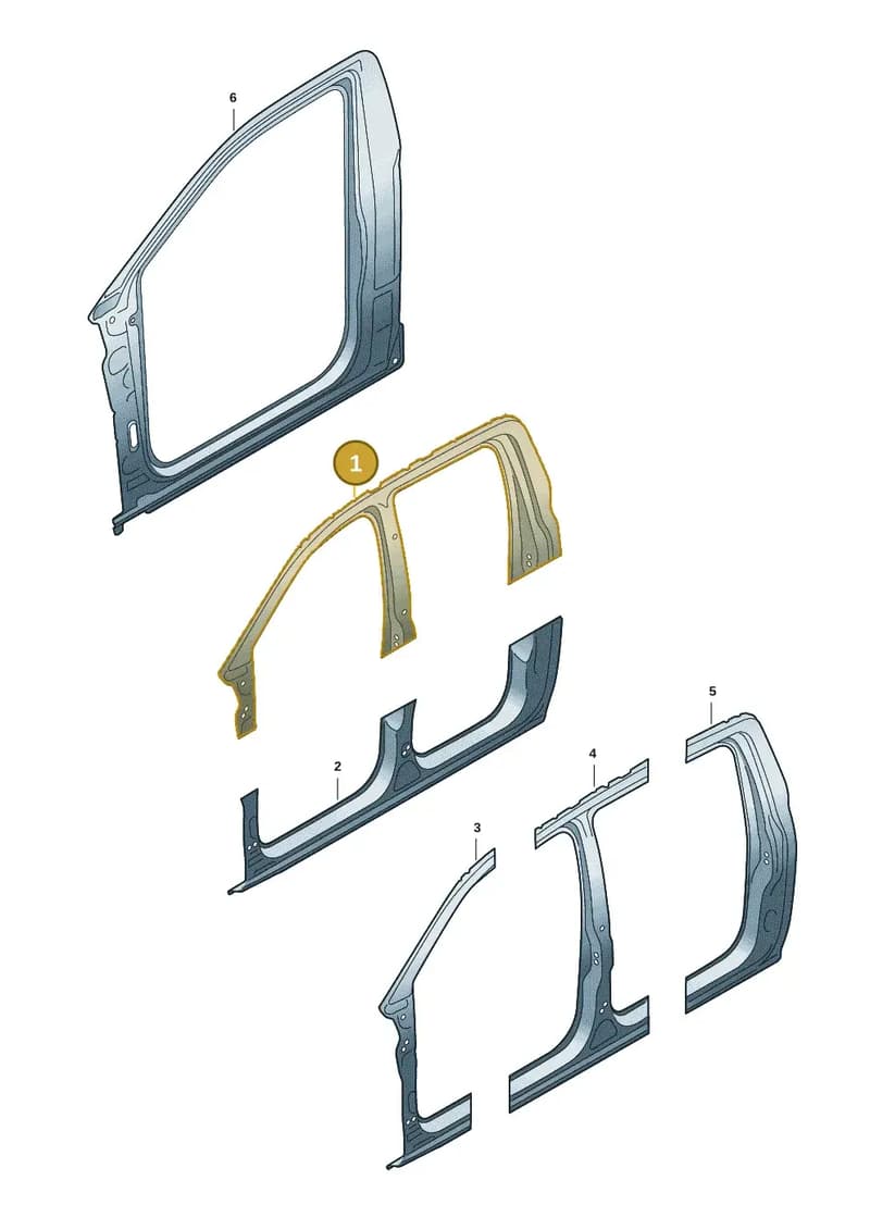 2HJ809029E — Volkswagen Amarok (2022-2025) diagram 2hb809200, position 1